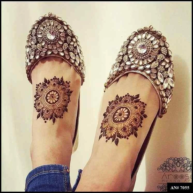 foot mehndi design