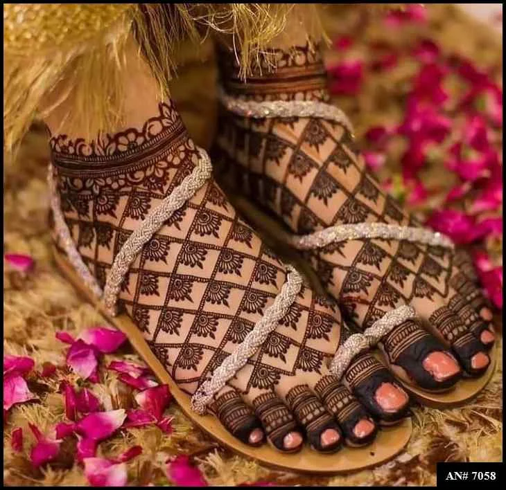 foot mehndi design