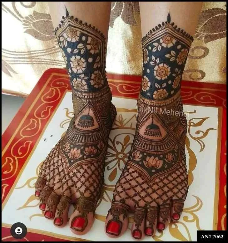 foot mehndi design