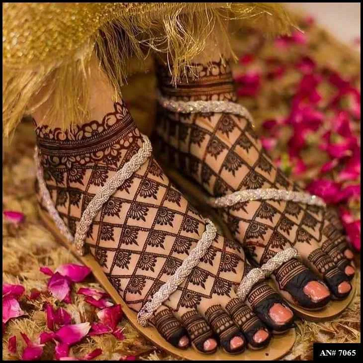 foot mehndi design