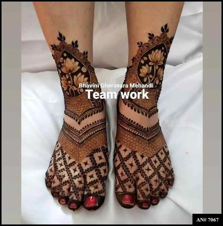foot mehndi design