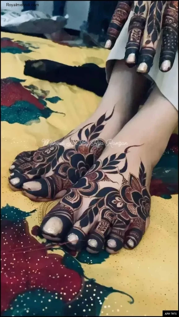 foot mehndi design