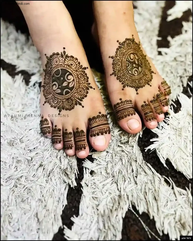 foot mehndi design