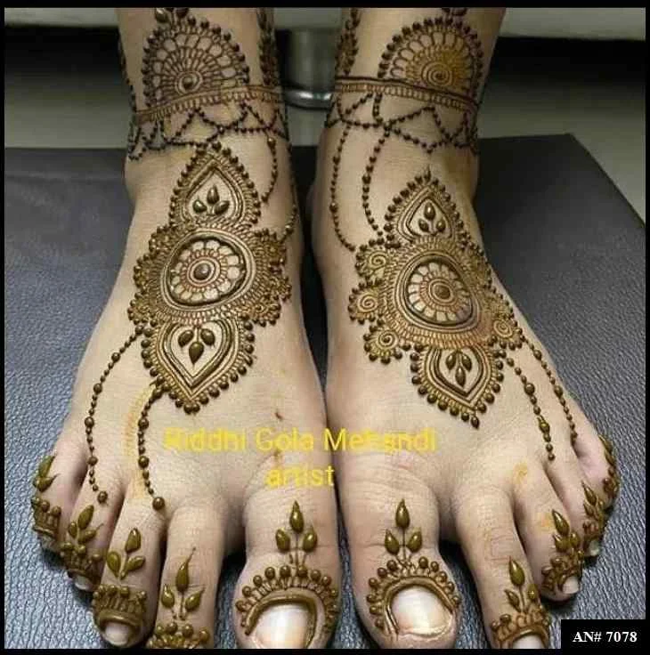 foot mehndi design