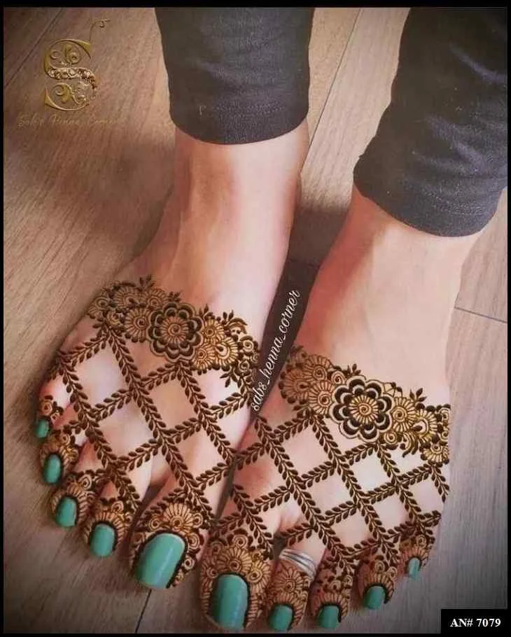 foot mehndi design