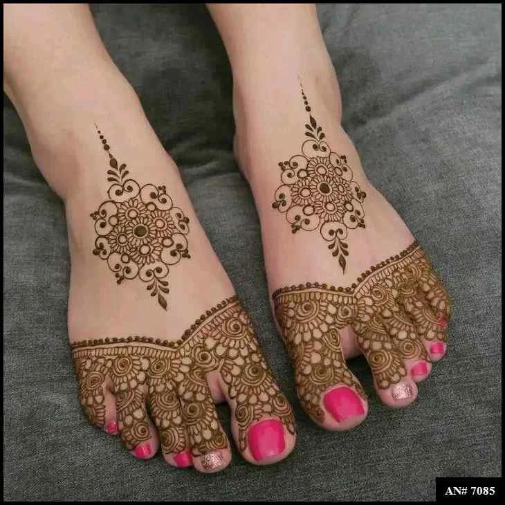 foot mehndi design