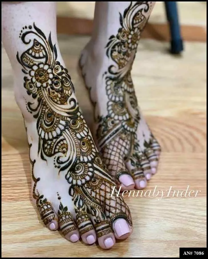 foot mehndi design