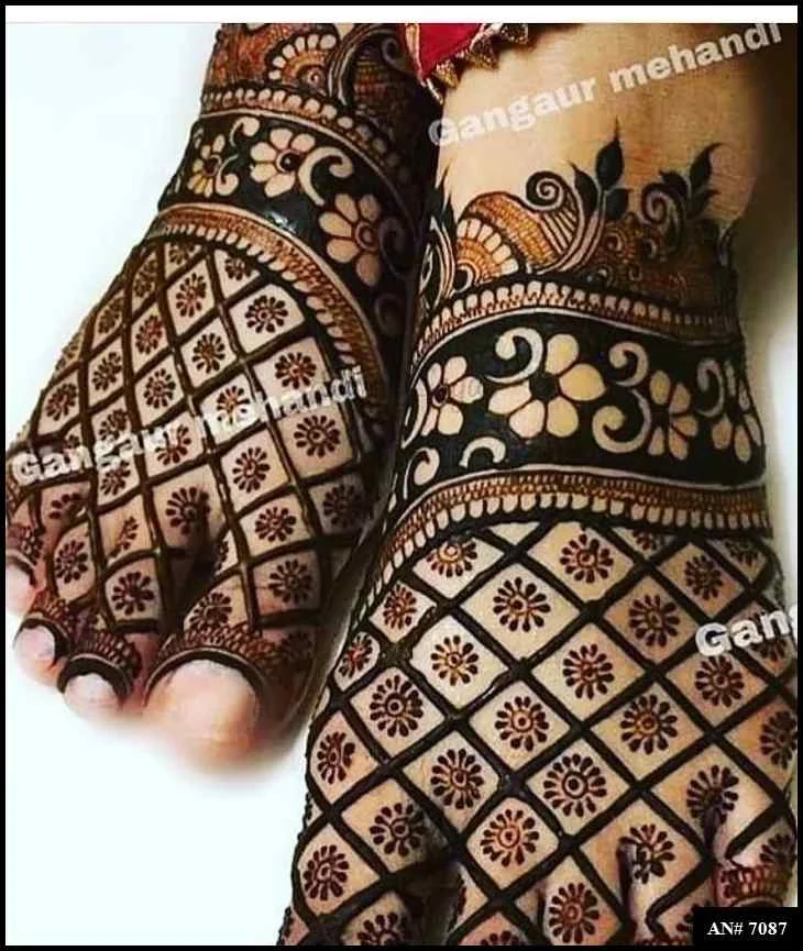 foot mehndi design