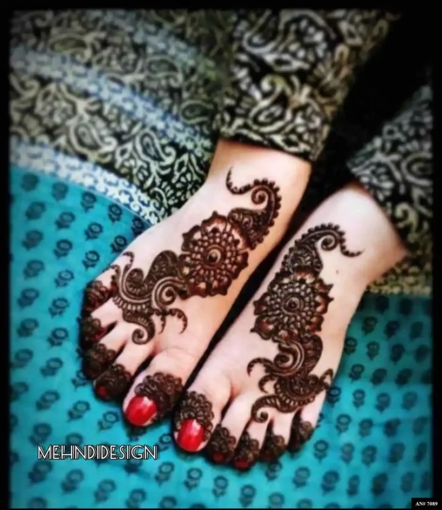 foot mehndi design
