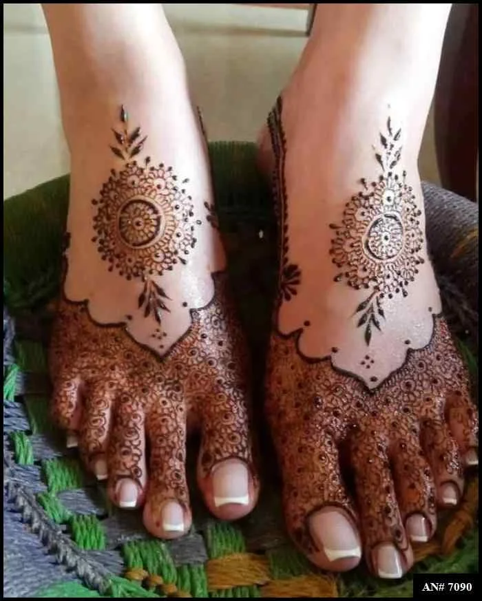 foot mehndi design