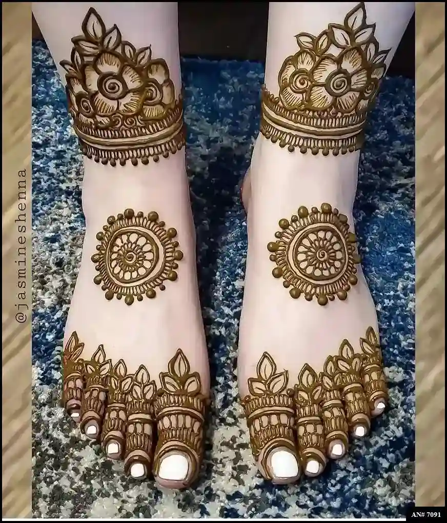 foot mehndi design