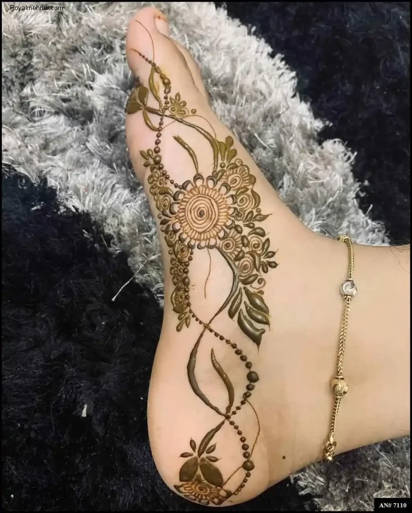 foot mehndi design