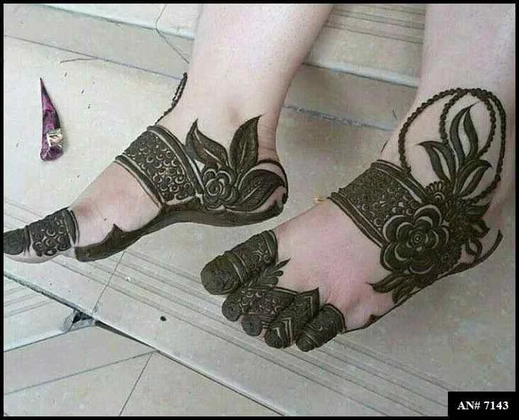 foot mehndi design