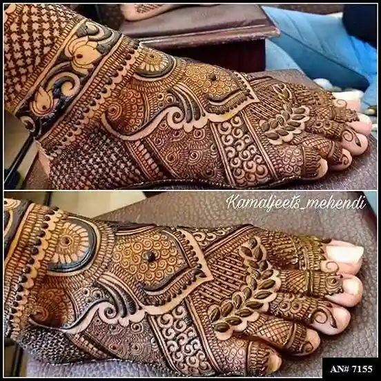 foot mehndi design