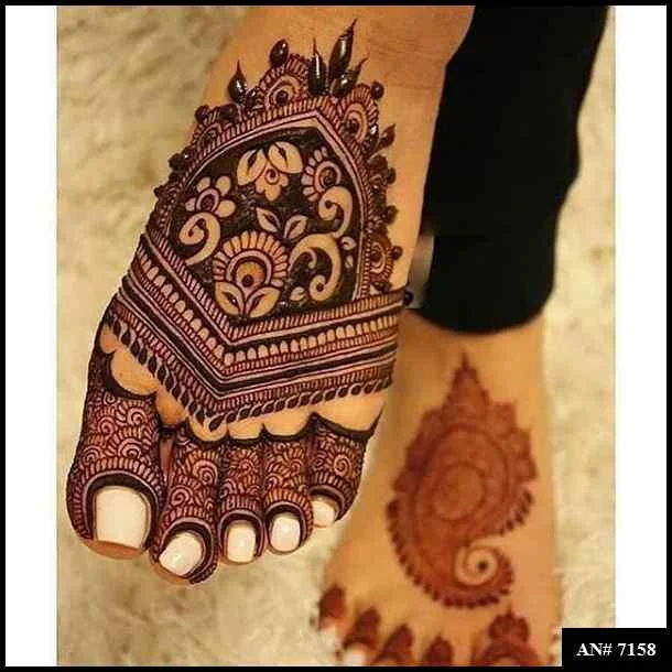 foot mehndi design