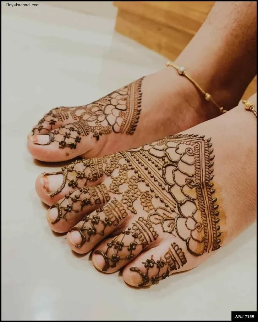 foot mehndi design