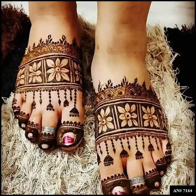 foot mehndi design