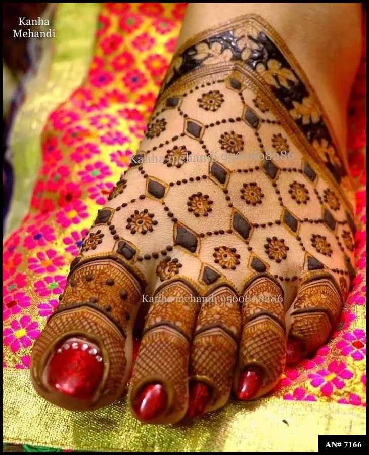 foot mehndi design