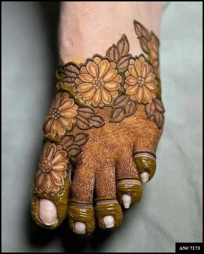 foot mehndi design