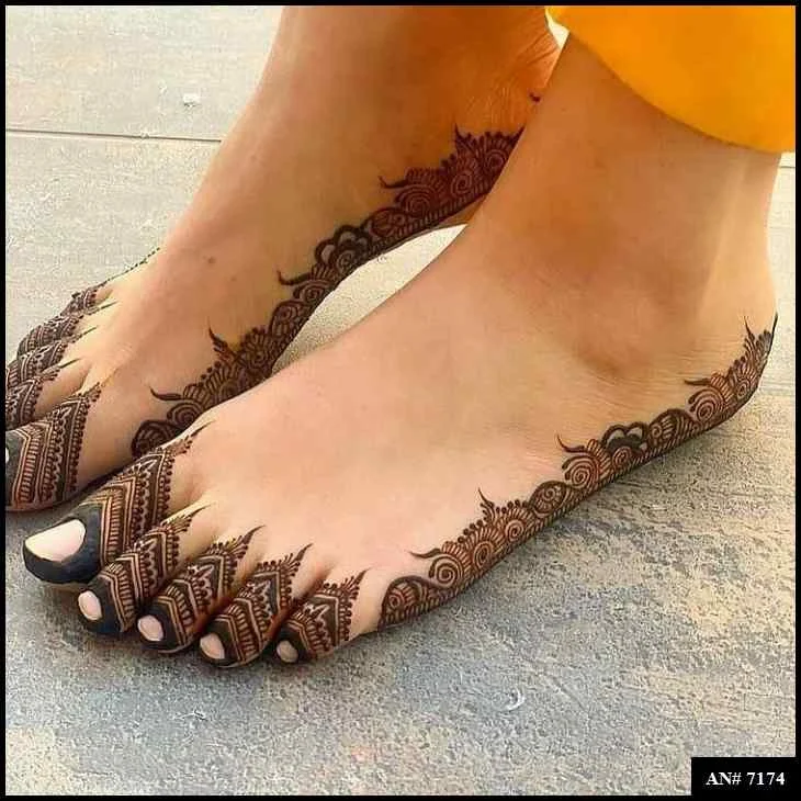 foot mehndi design