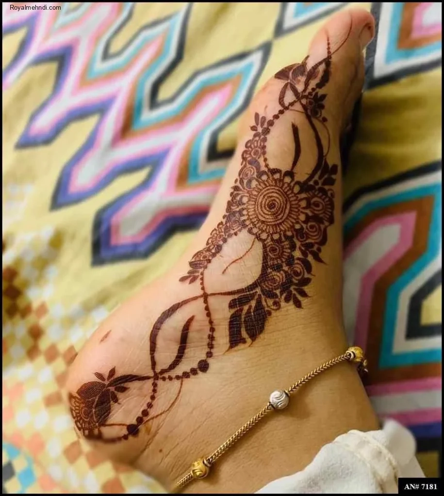 foot mehndi design