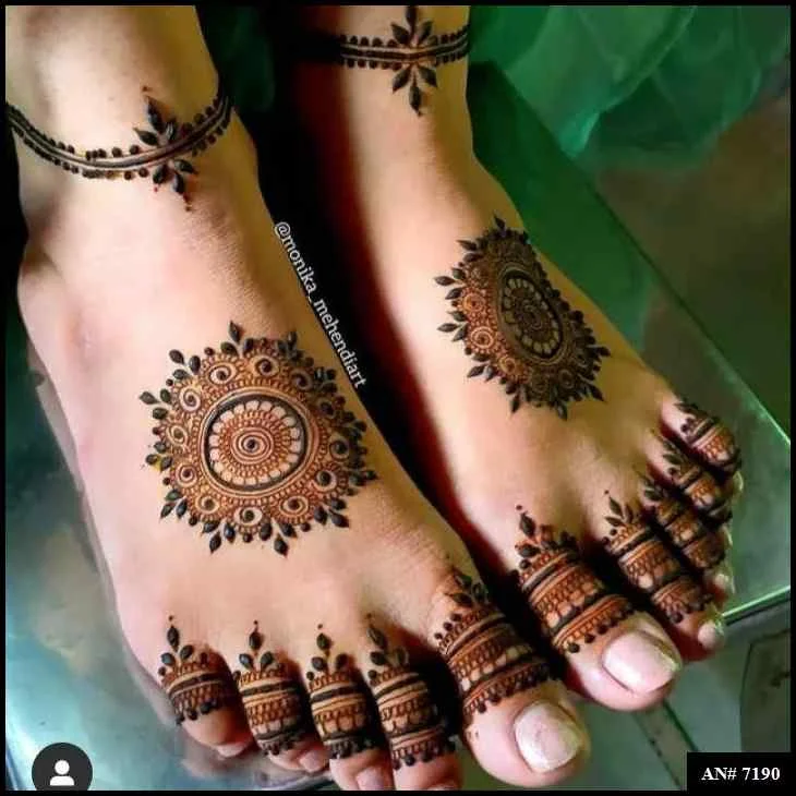 foot mehndi design
