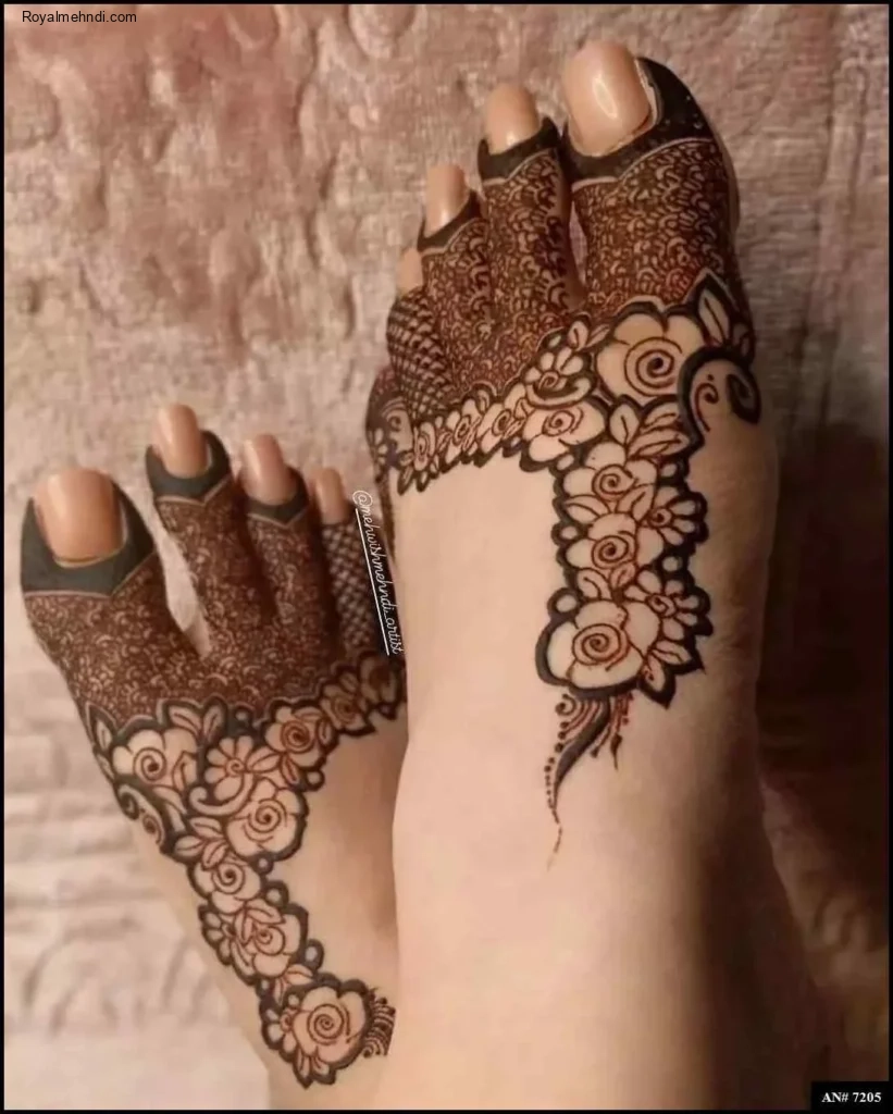 foot mehndi design