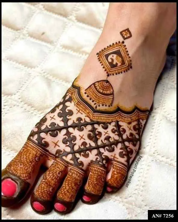 foot mehndi design