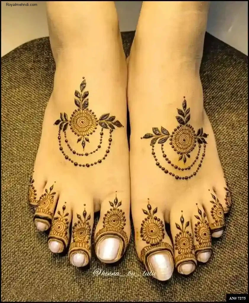 foot mehndi design