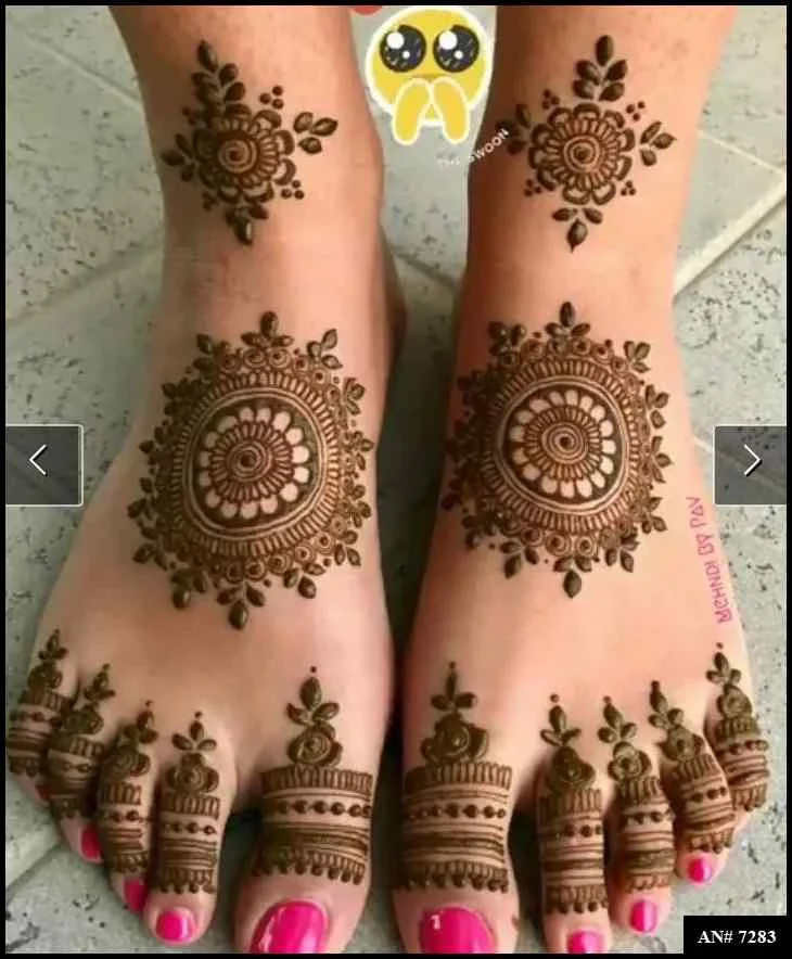 foot mehndi design