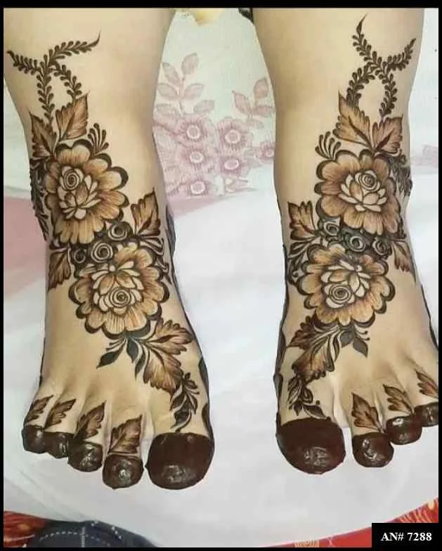 foot mehndi design