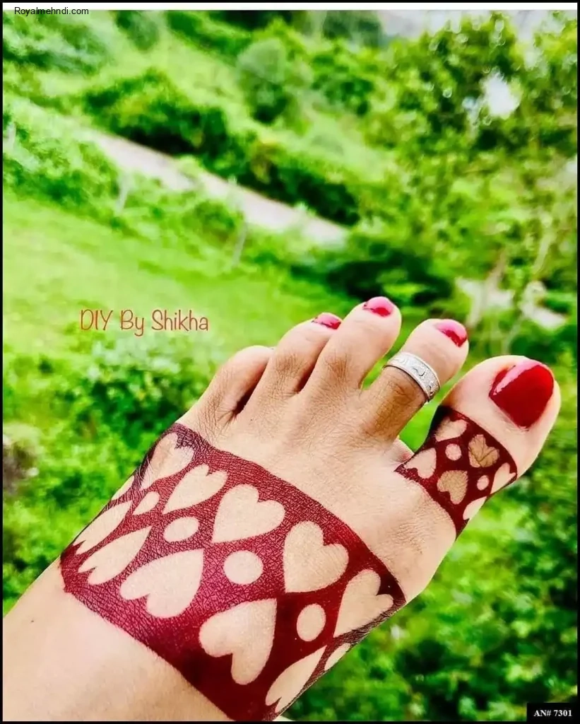 foot mehndi design