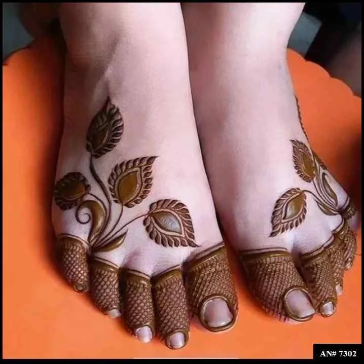 foot mehndi design