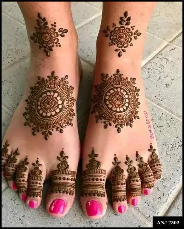 foot mehndi design