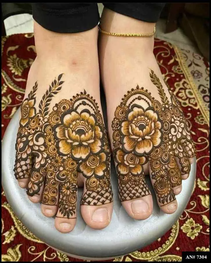 foot mehndi design
