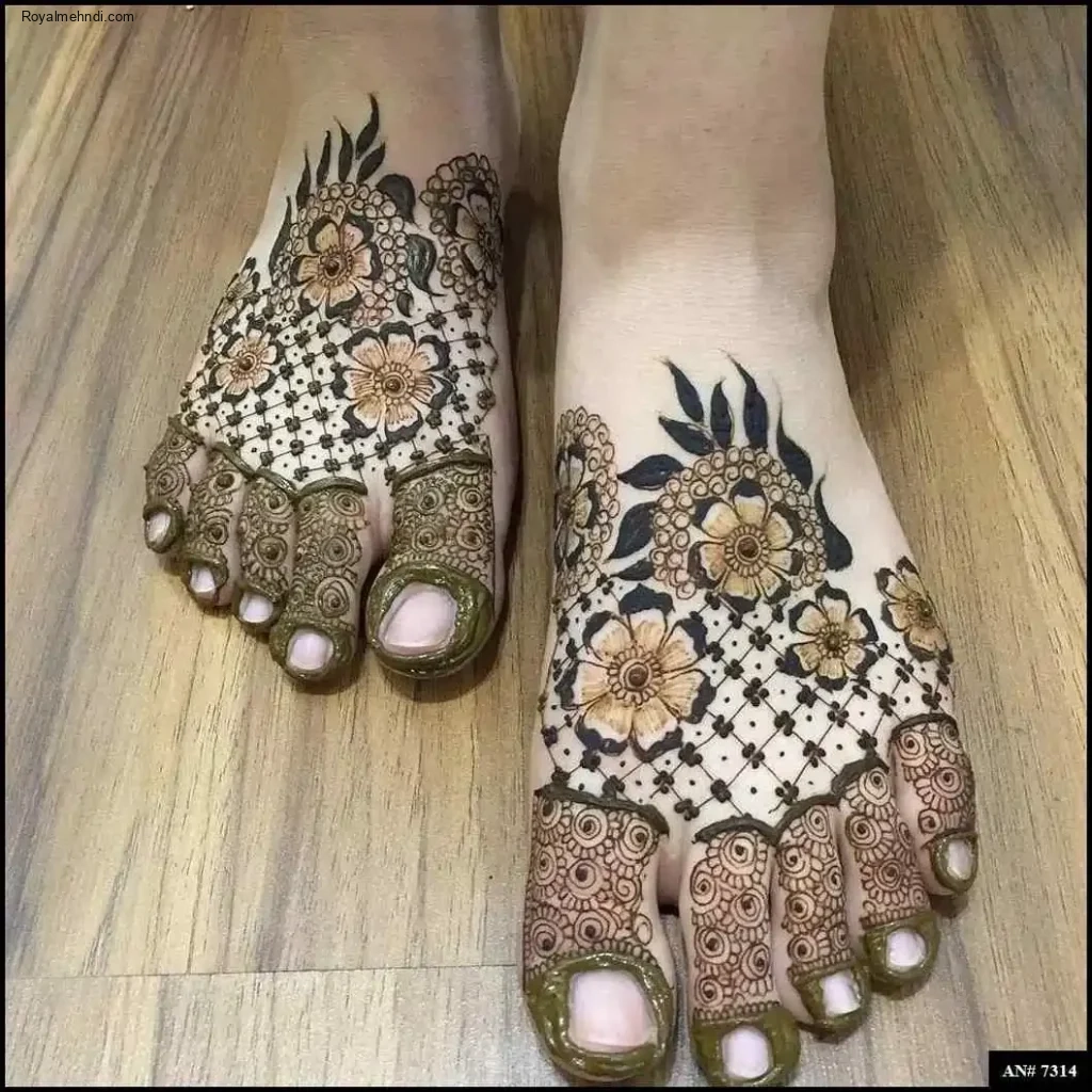 foot mehndi design