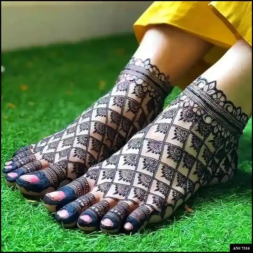 foot mehndi design