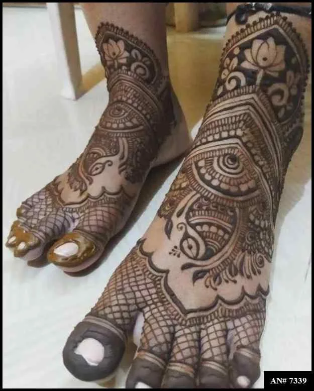 foot mehndi design