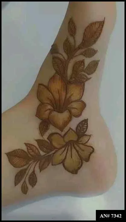foot mehndi design