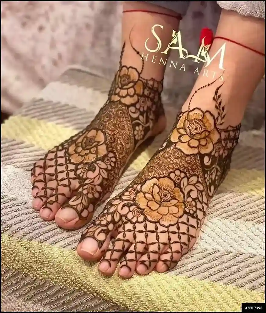 foot mehndi design