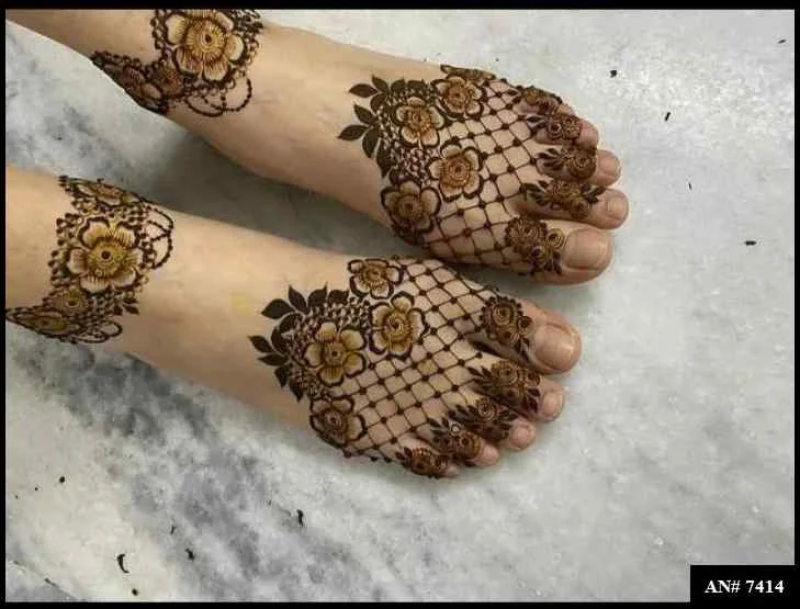 foot mehndi design