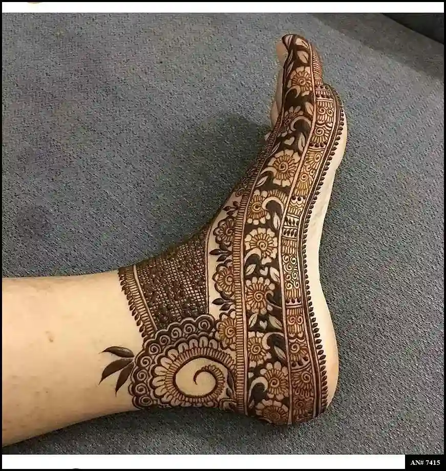 foot mehndi design