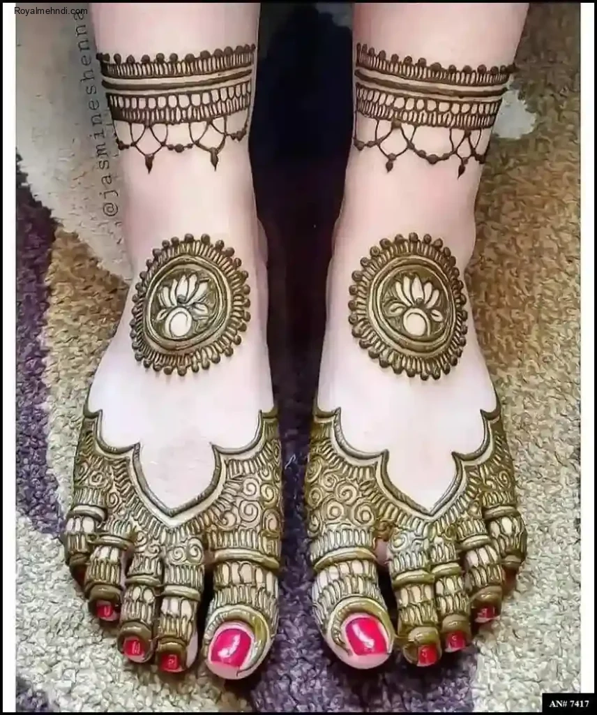 foot mehndi design