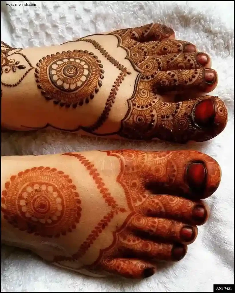 foot mehndi design