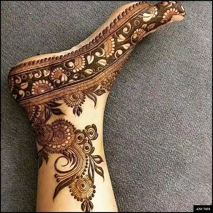 foot mehndi design