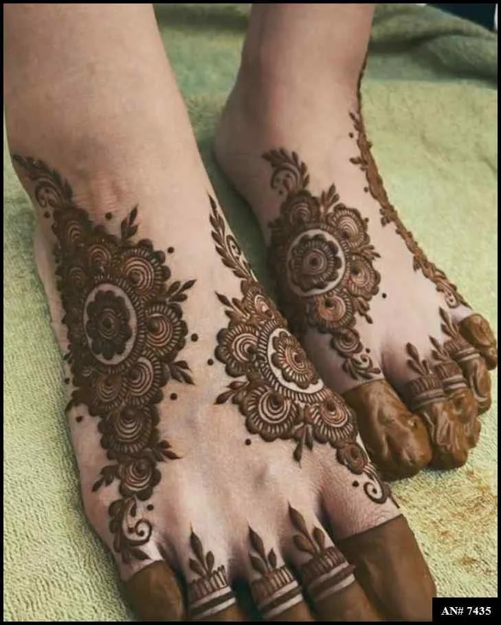 foot mehndi design
