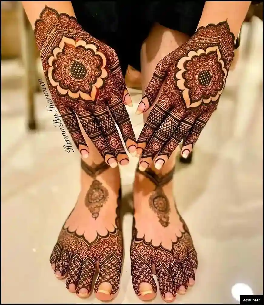 foot mehndi design