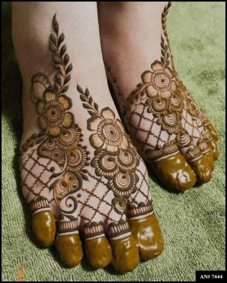foot mehndi design