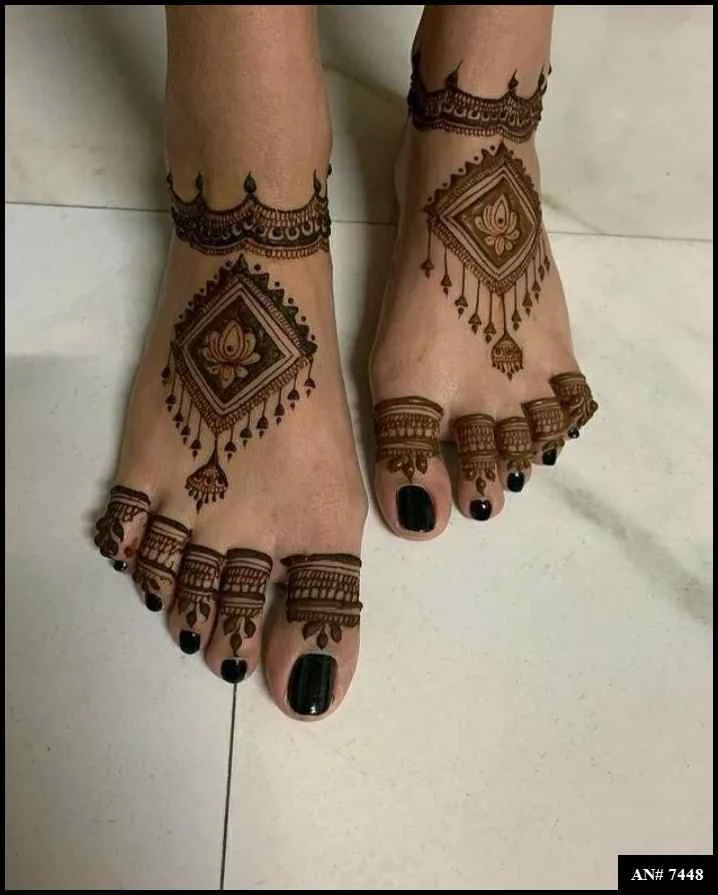 foot mehndi design