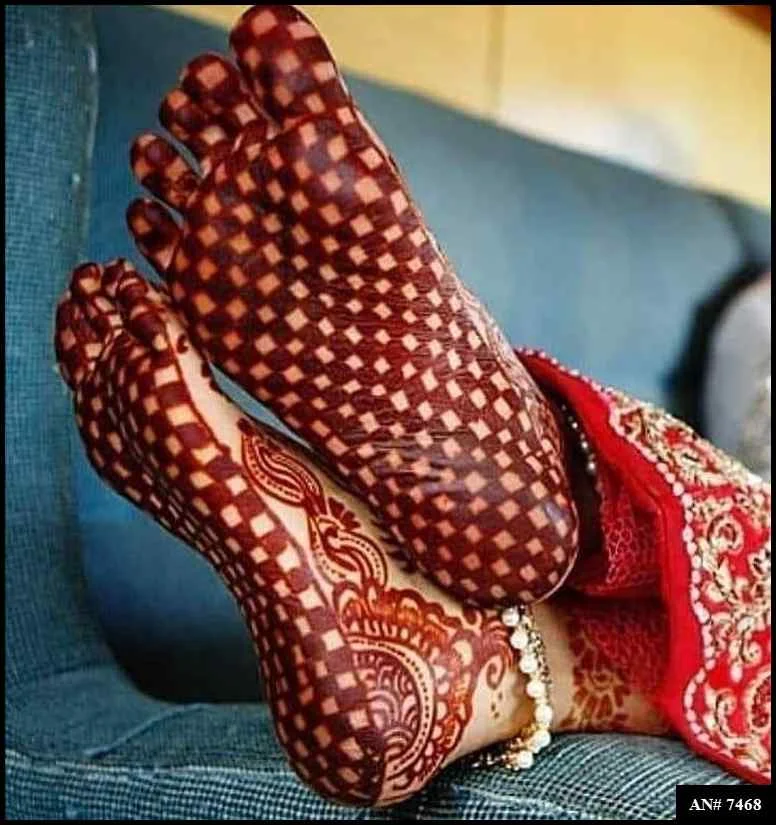 foot mehndi design